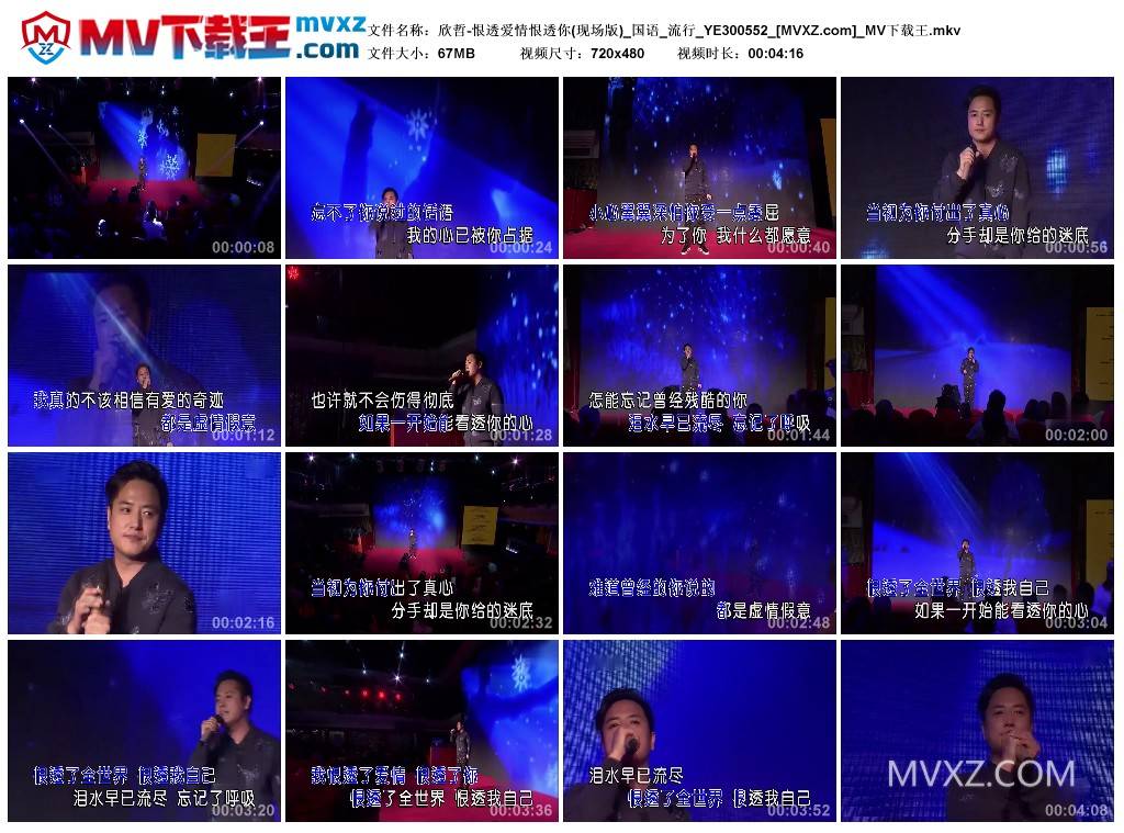 欣哲-恨透爱情恨透你(现场版)_国语_流行_YE300552